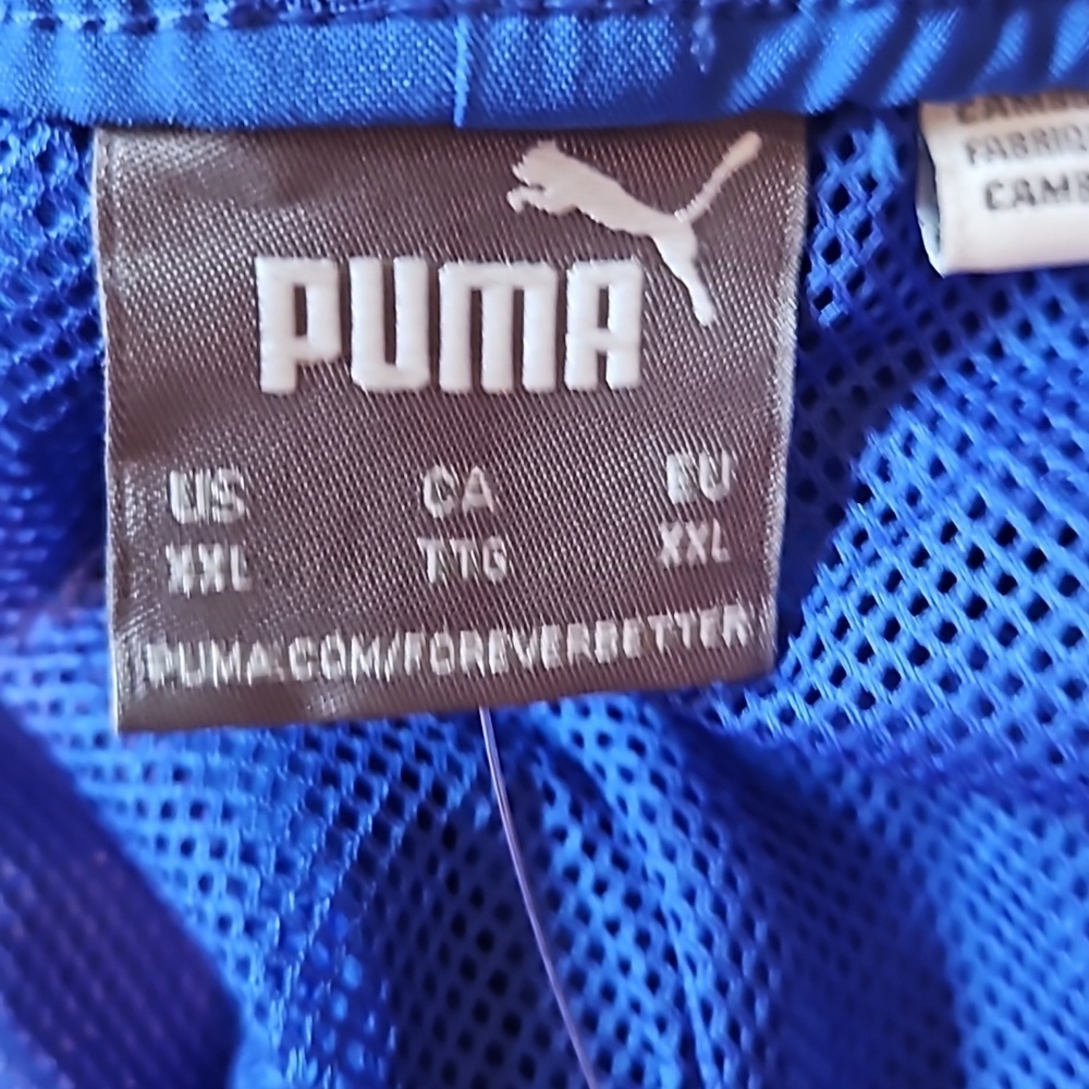 Puma Men's XXL Drawsting Blue Athletic Shorts Brand New With Tags - Picture 4 of 6
